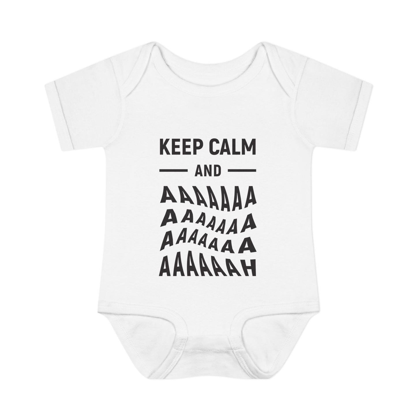 Keep Calm and Aaa... Baby Bodysuit