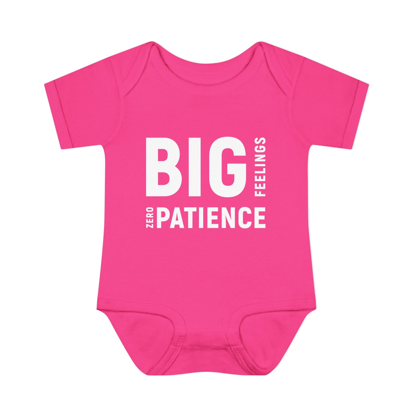Big Feelings Zero Patience Baby Bodysuit