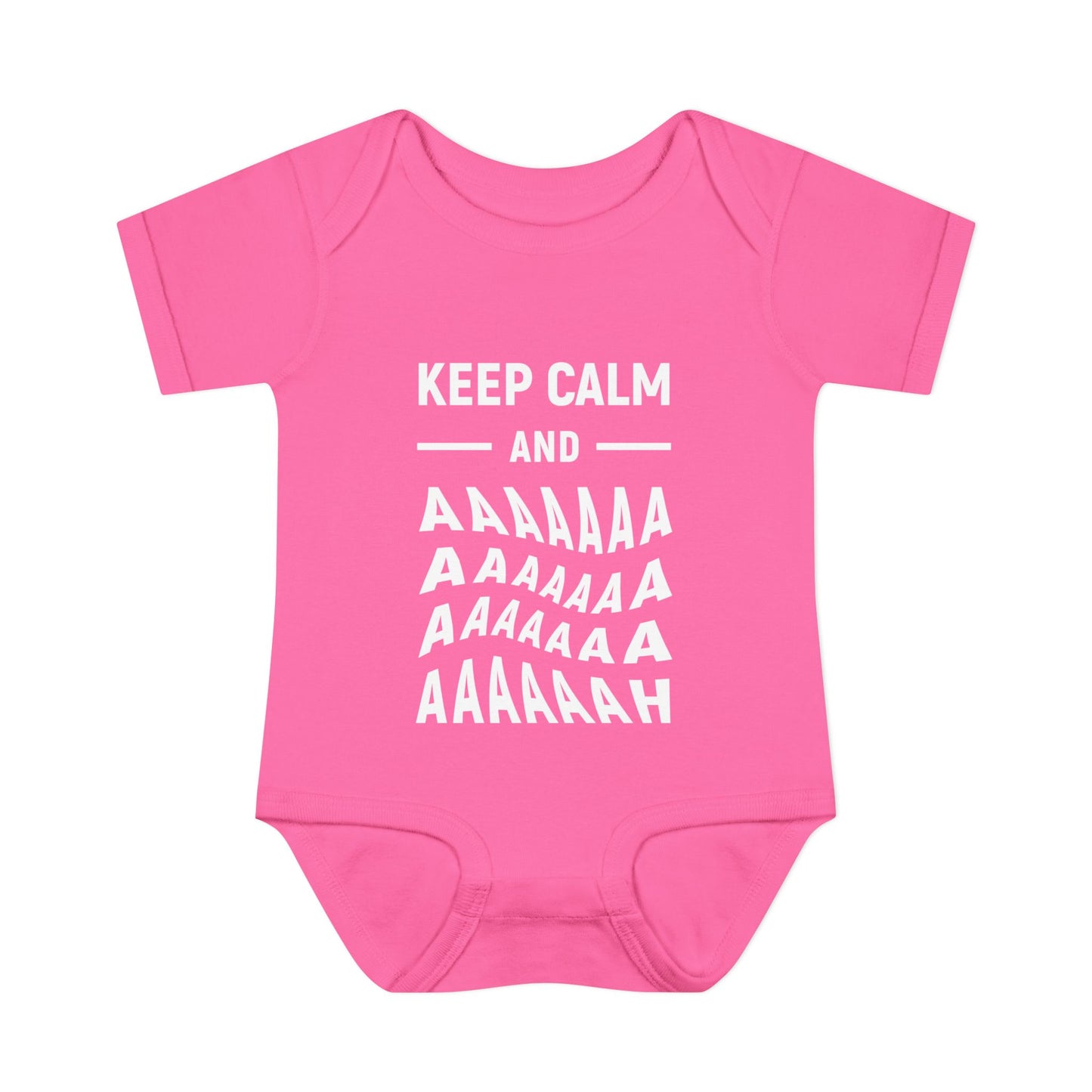 Keep Calm and Aaa... Baby Bodysuit