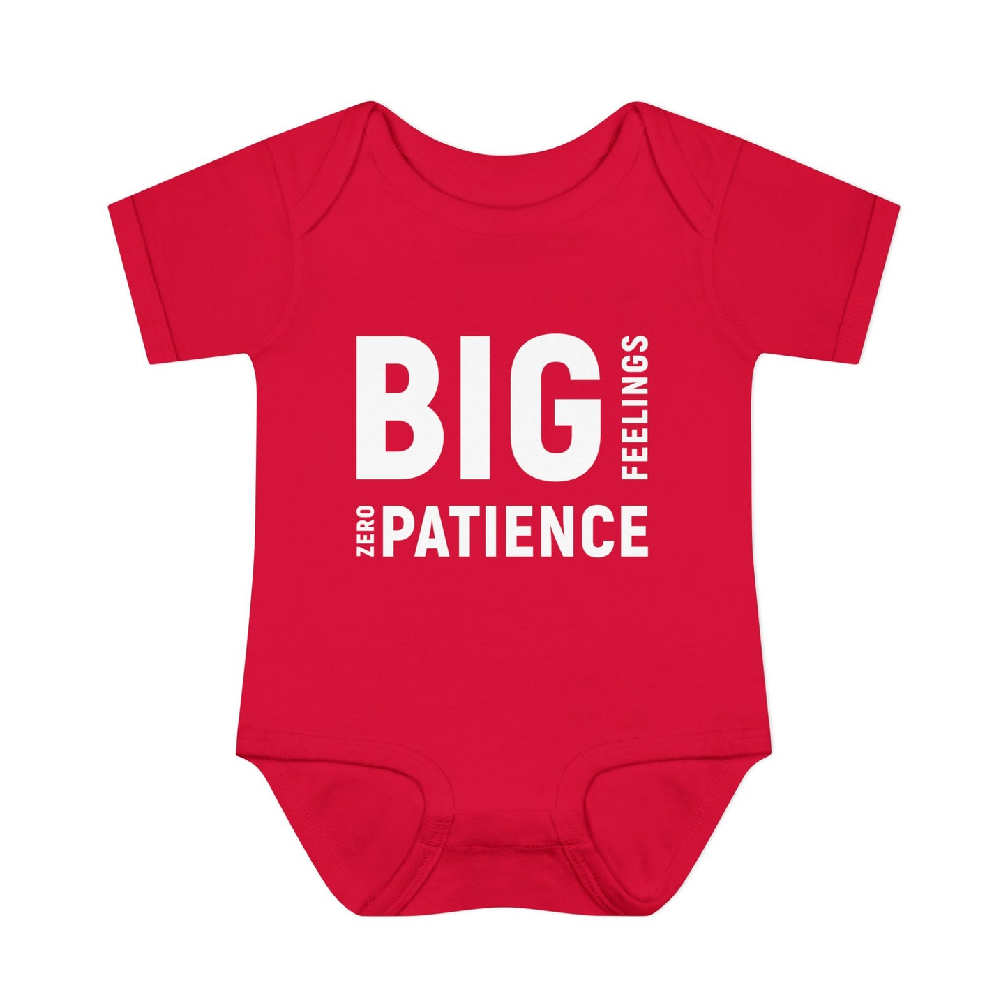 Big Feelings Zero Patience Baby Bodysuit