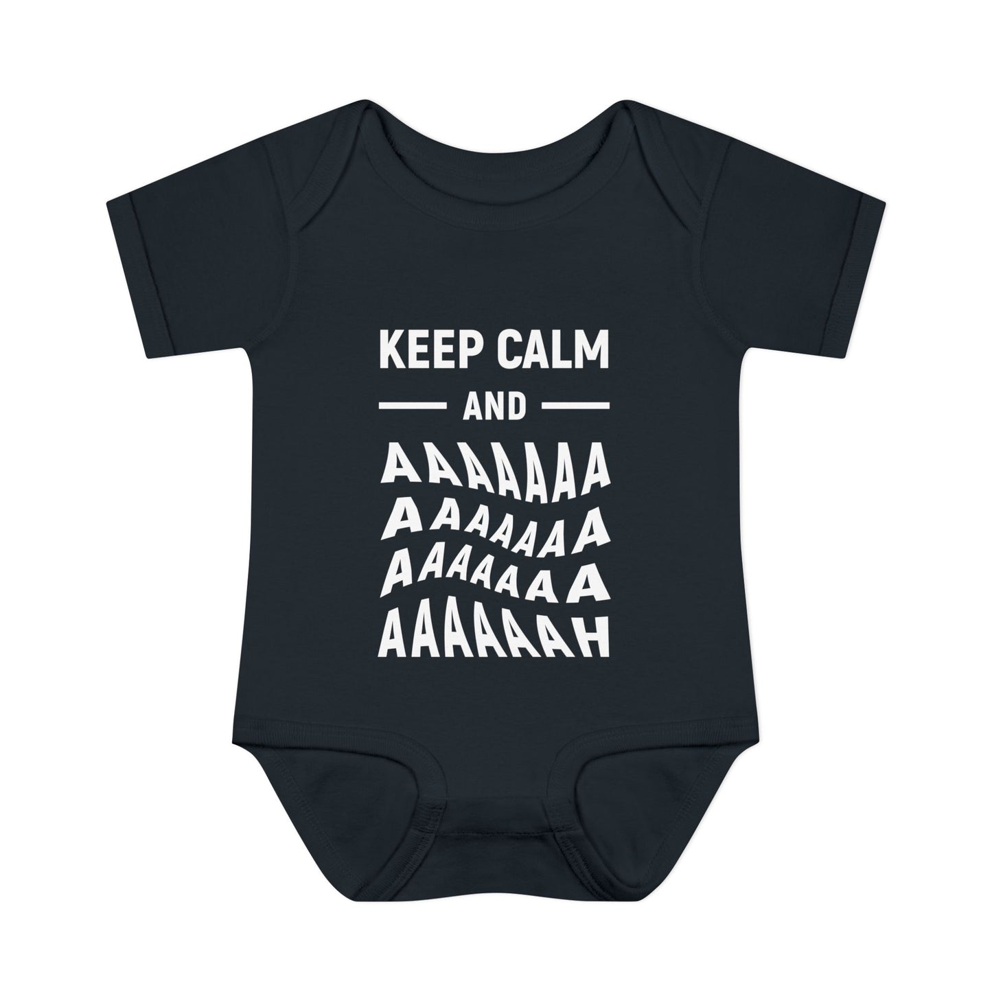 Keep Calm and Aaa... Baby Bodysuit