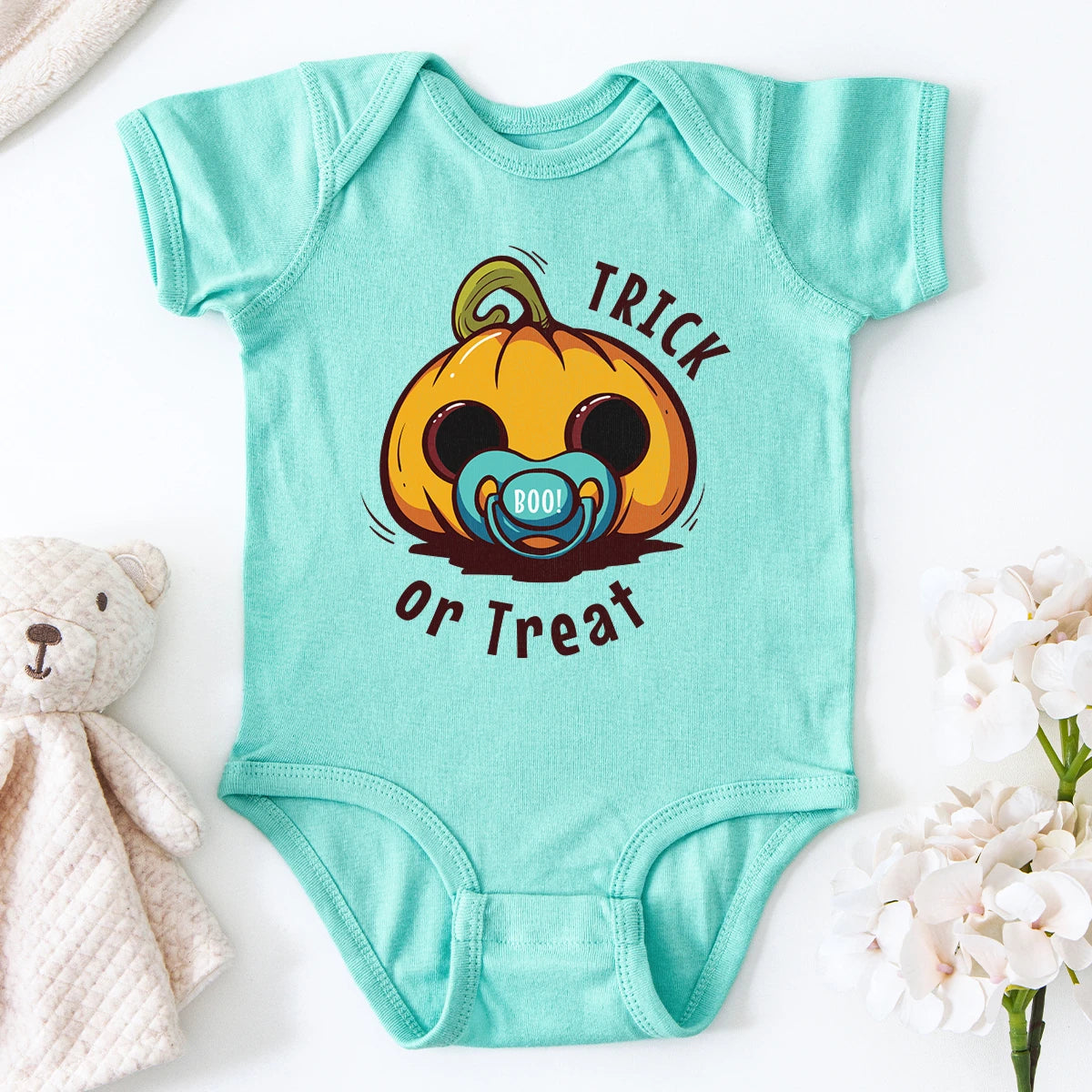 Cute Baby Jack O'Lantern Baby Bodysuit