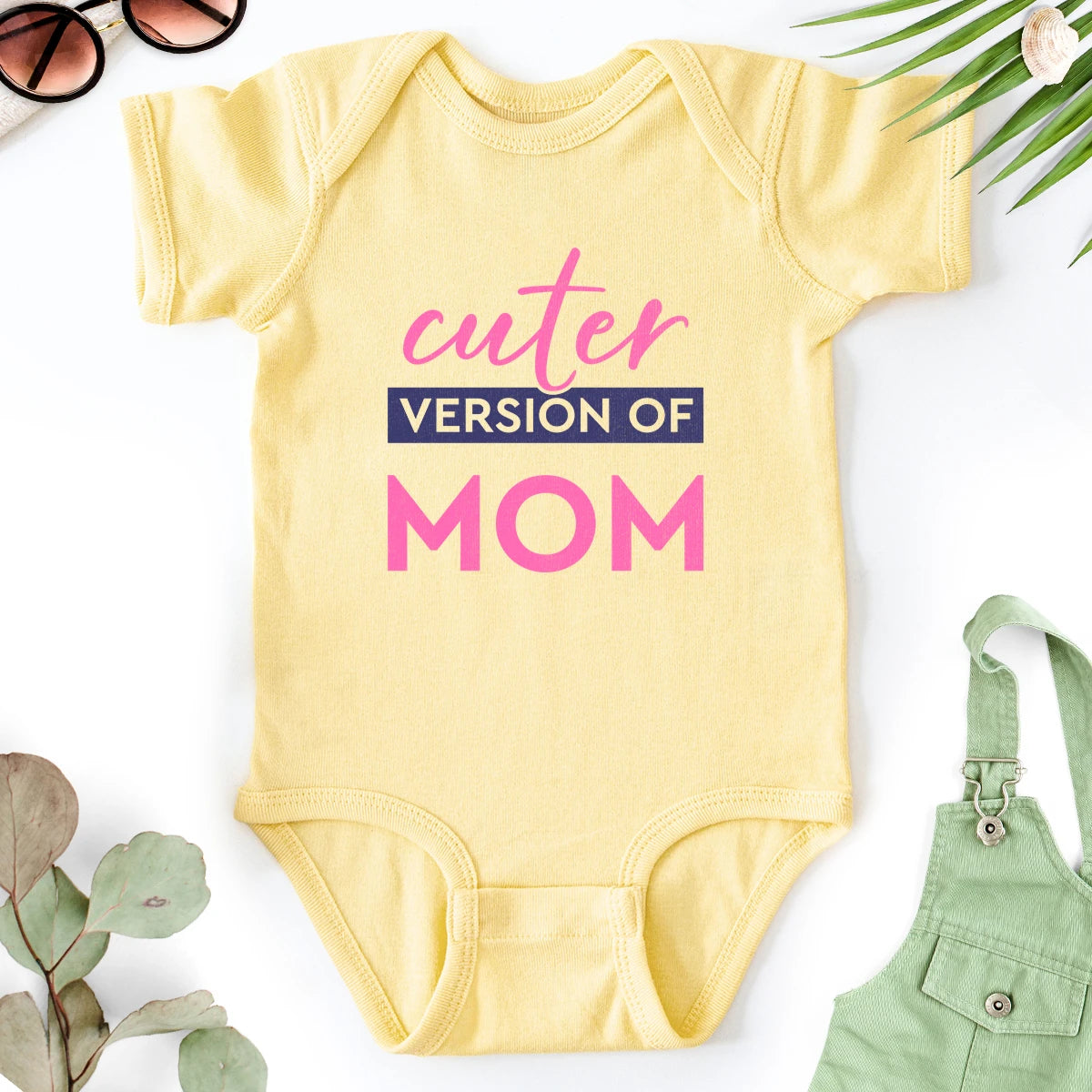 Cuter Version of Mom Baby Bodysuit