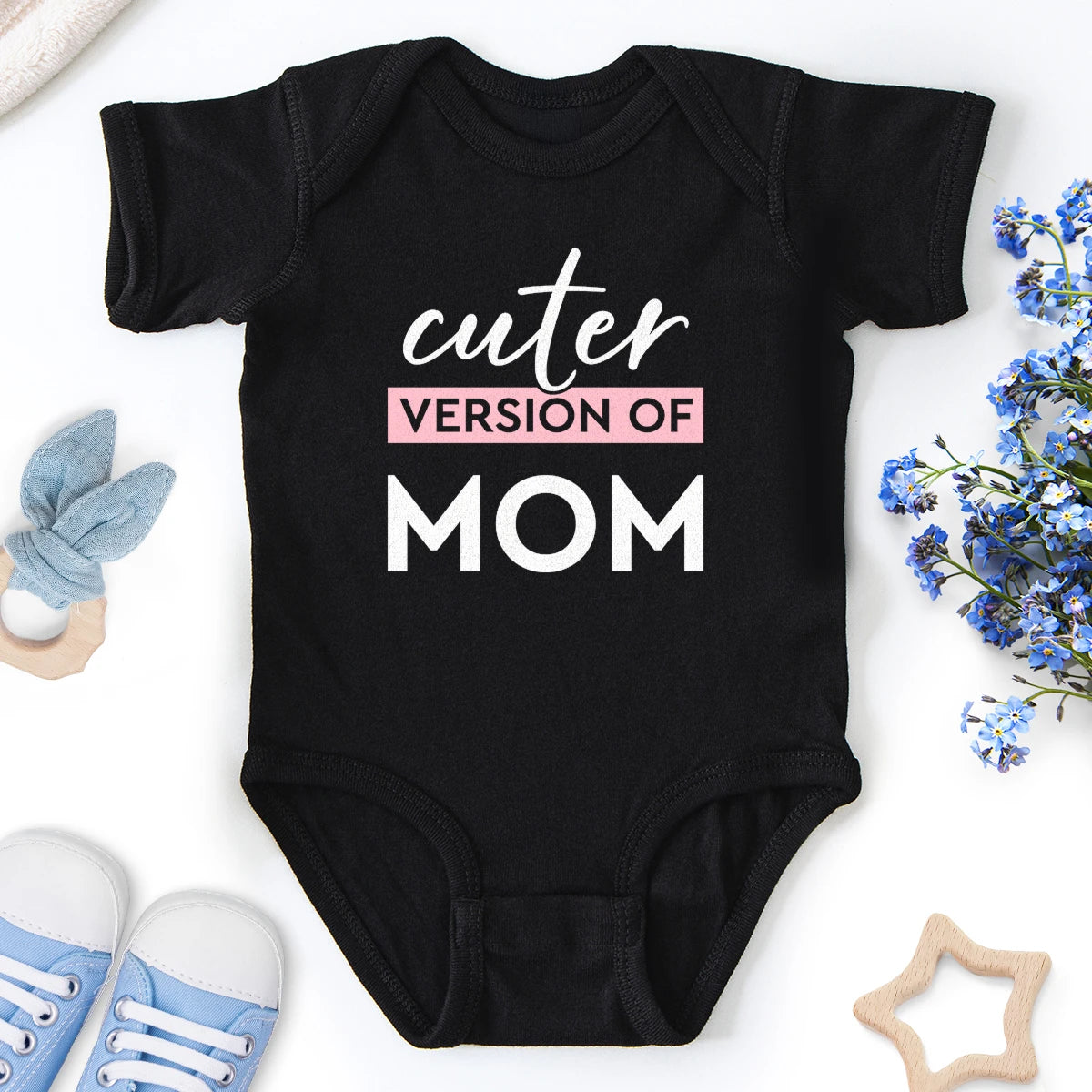 Cuter Version of Mom Baby Bodysuit