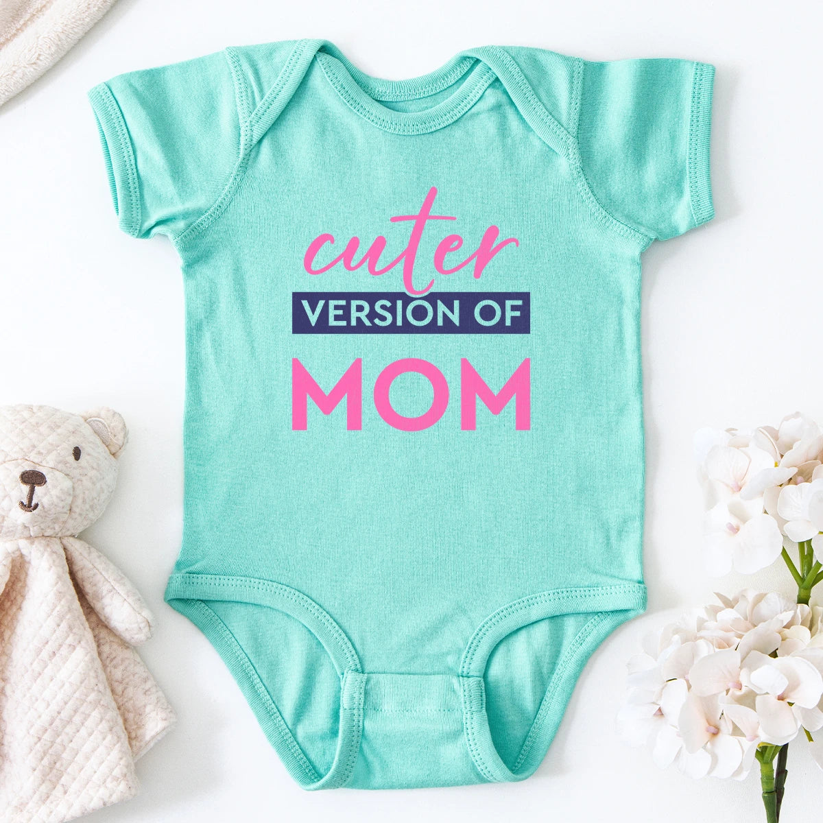 Cuter Version of Mom Baby Bodysuit