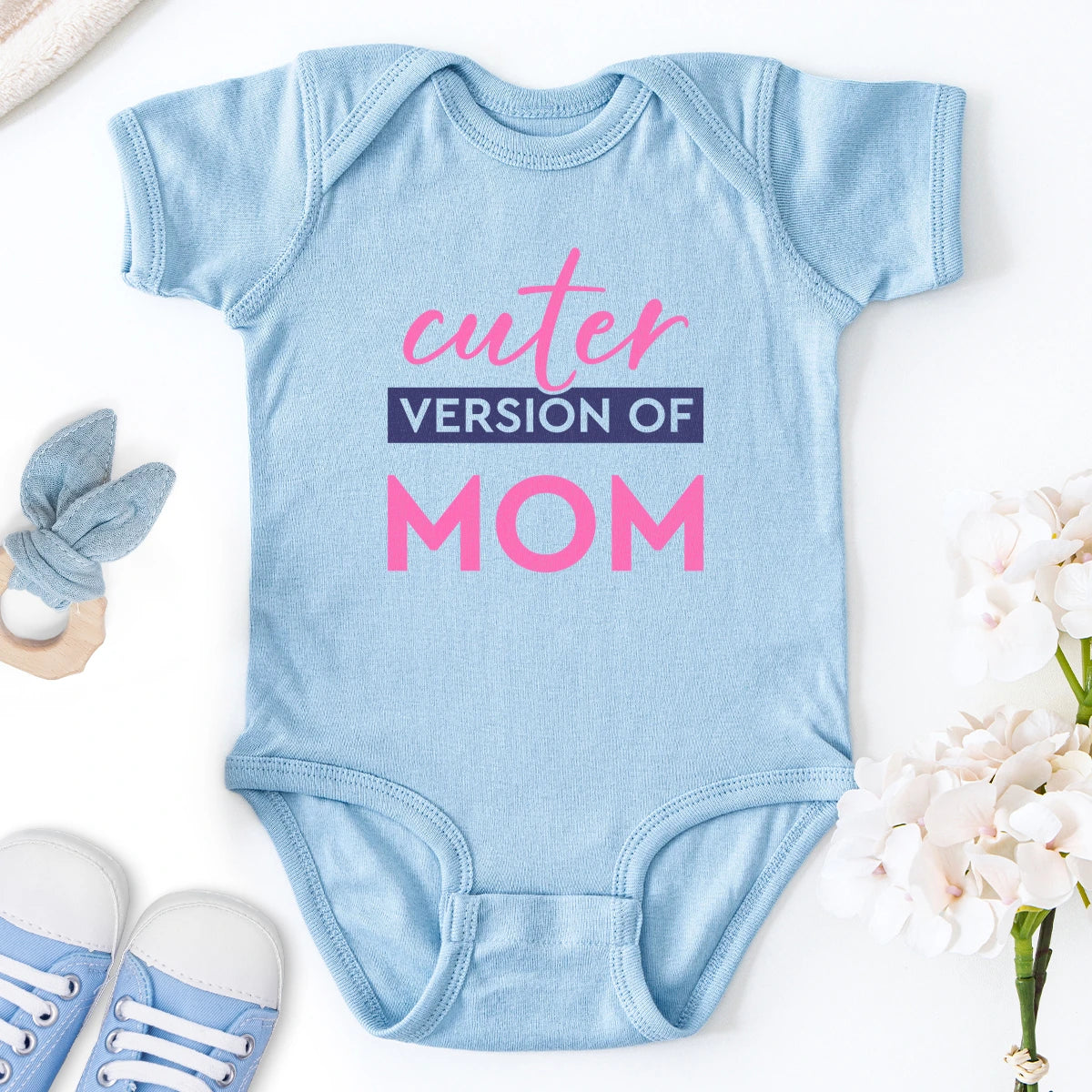 Cuter Version of Mom Baby Bodysuit