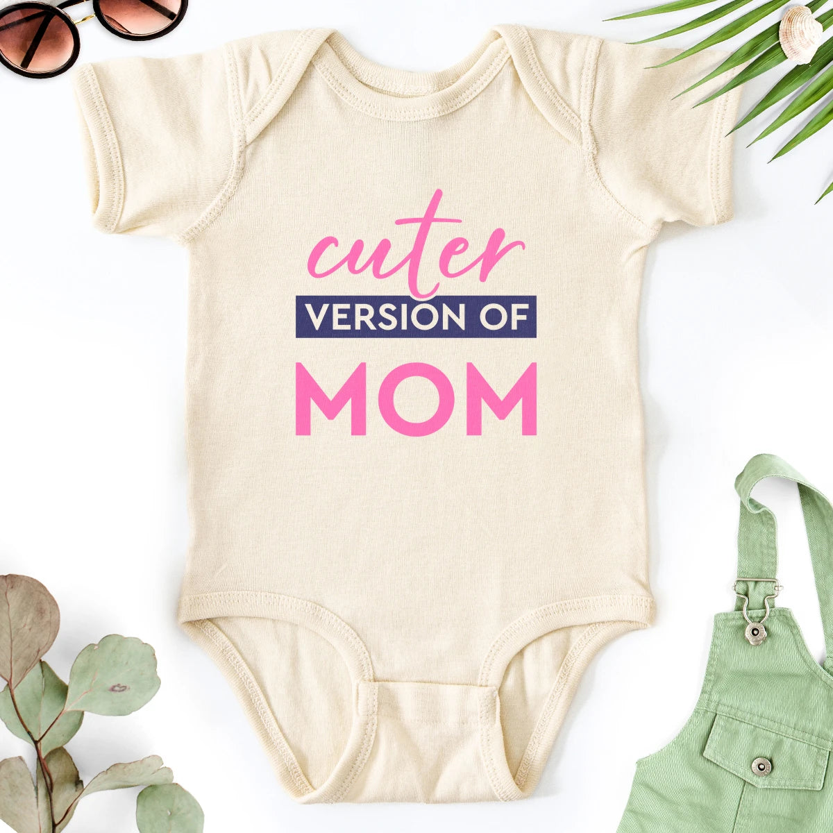 Cuter Version of Mom Baby Bodysuit