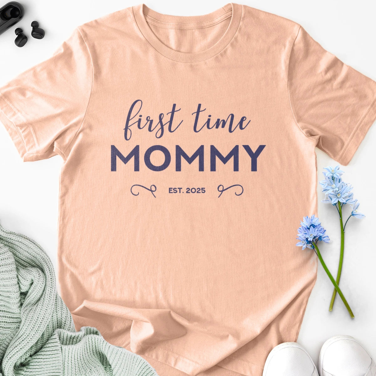 First Time Mommy Adult Tee
