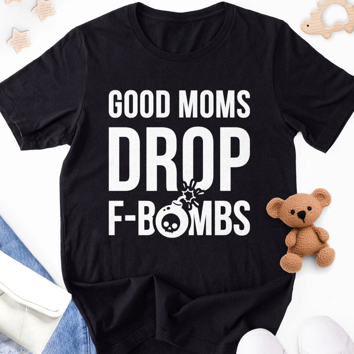 Good Moms Drop F-bombs Adult Tee