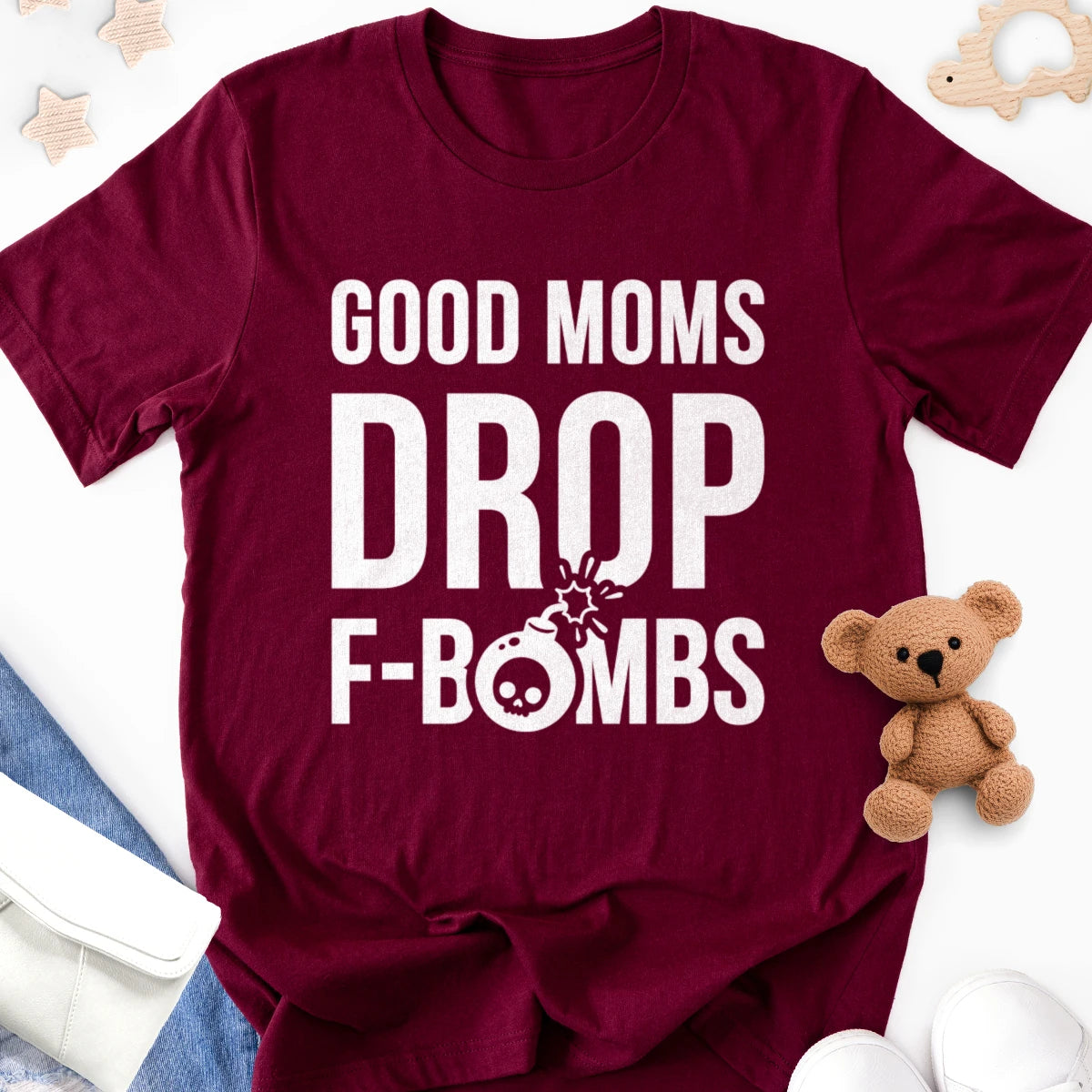 Good Moms Drop F-bombs Adult Tee