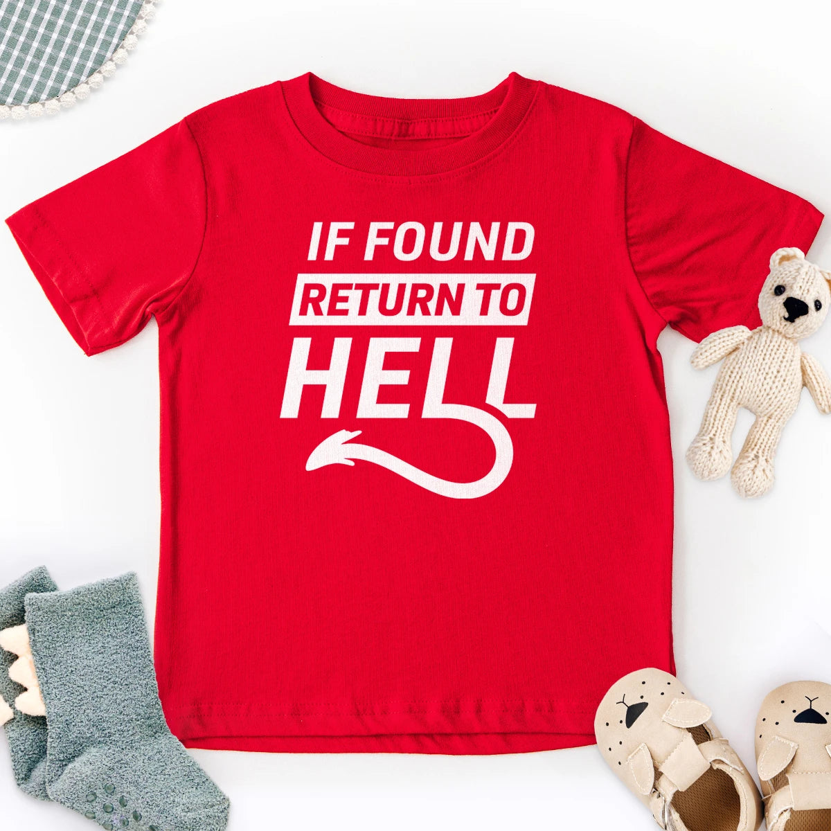 If Found Return to Hell Kids Tee