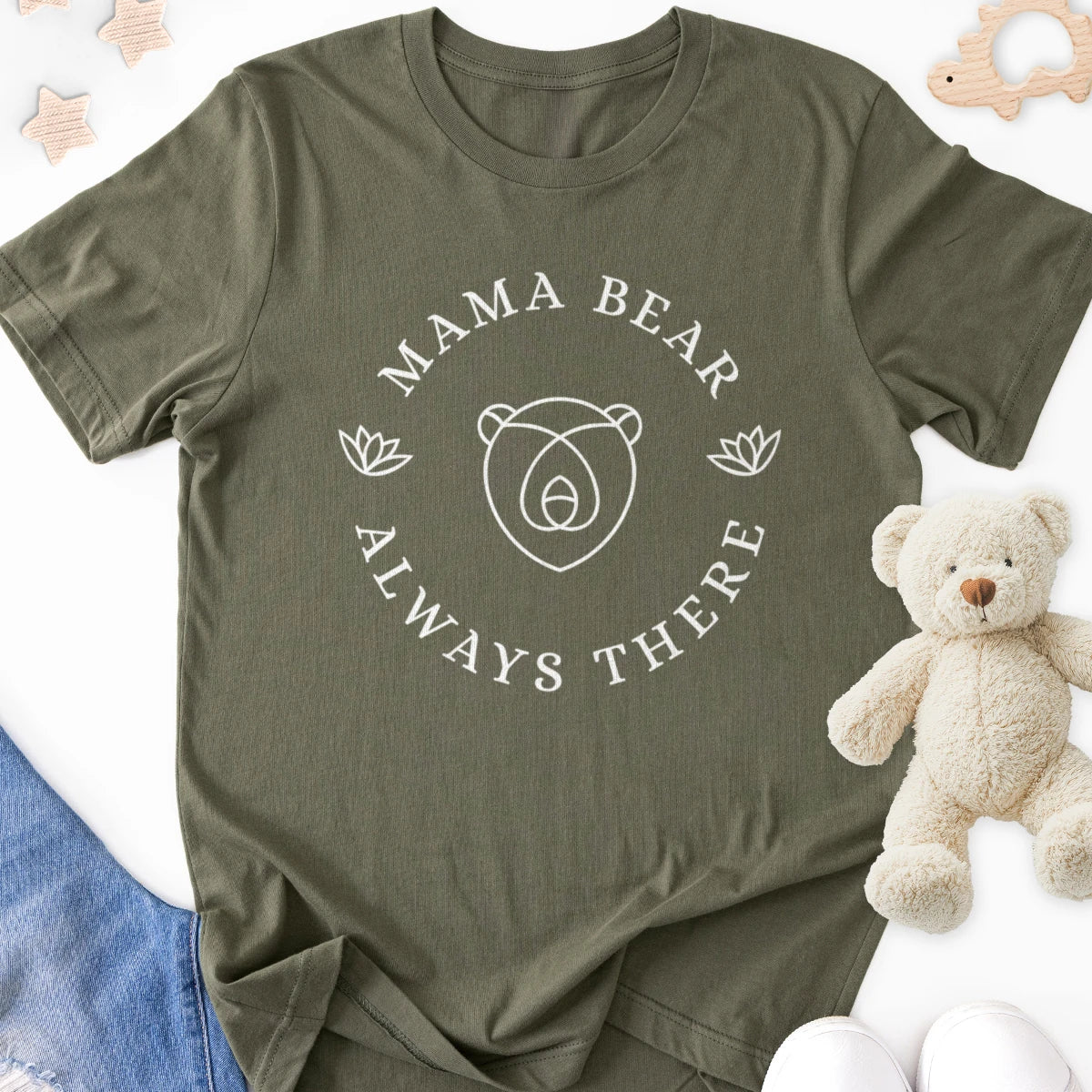 Mama Bear Always There Adult Tee