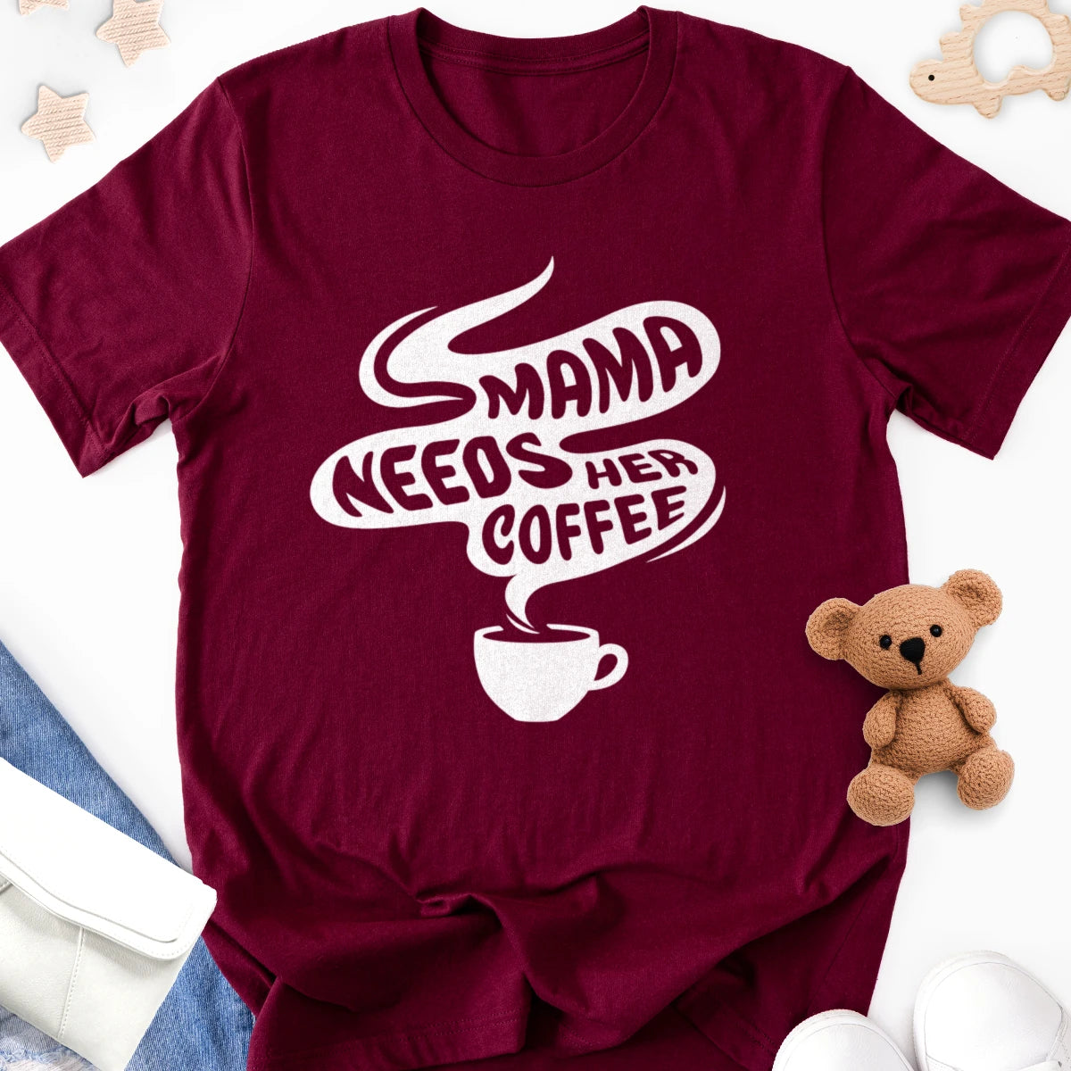 Mama Needs Her Coffee Adult Tee