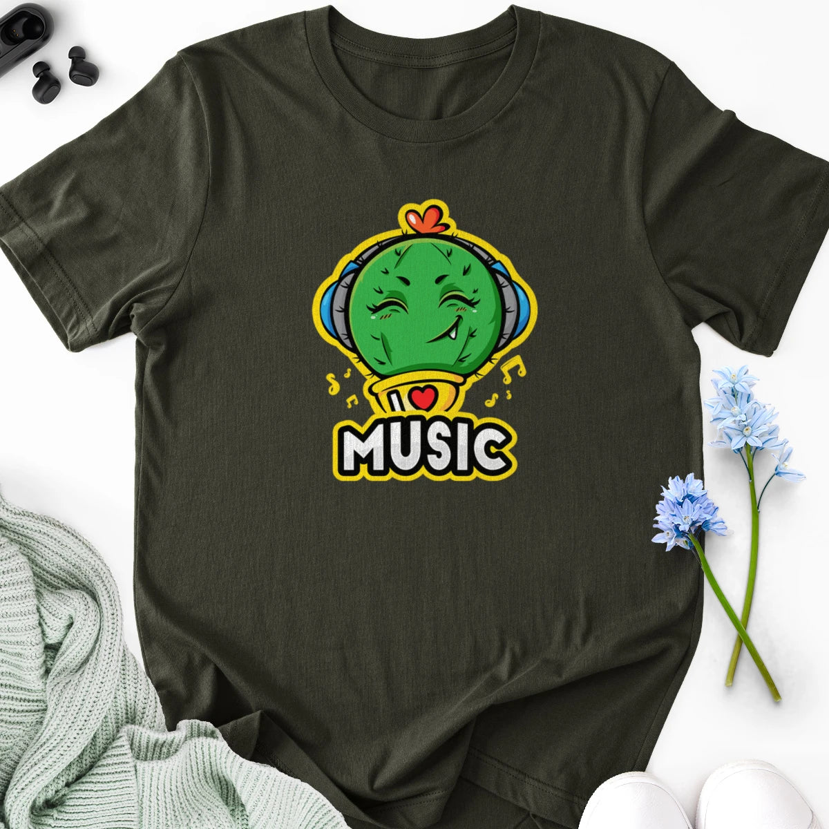 Musical Cactus Adult Tee