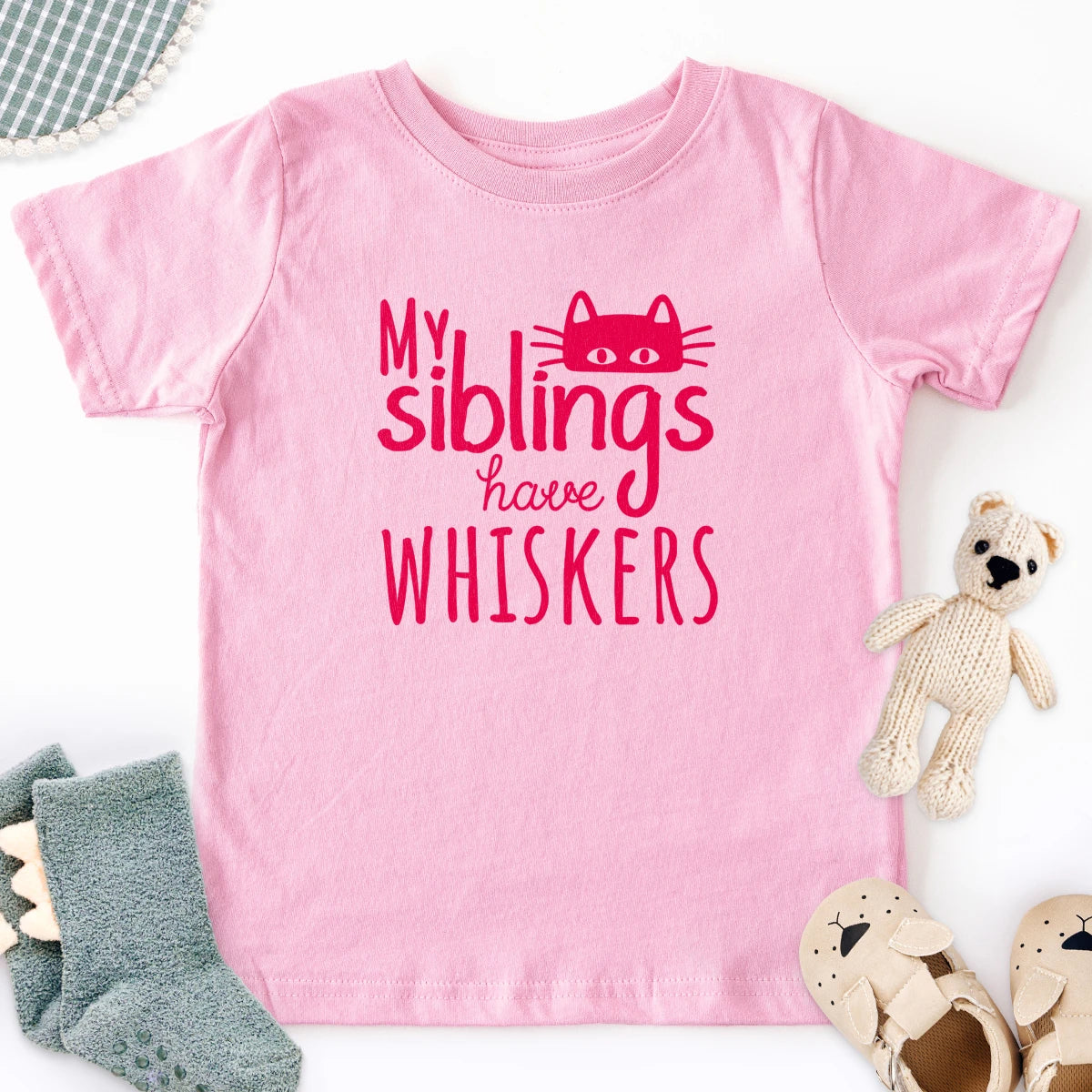 My Siblings Have Whiskers Kids Tee