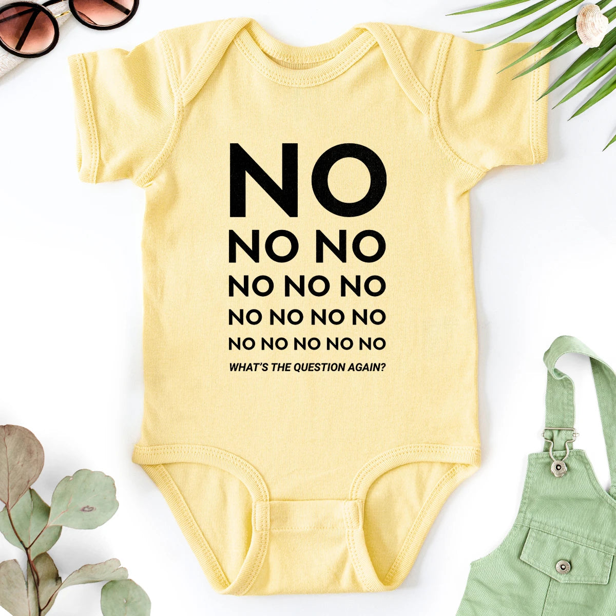 No No No... What's The Question Again? Baby Bodysuit
