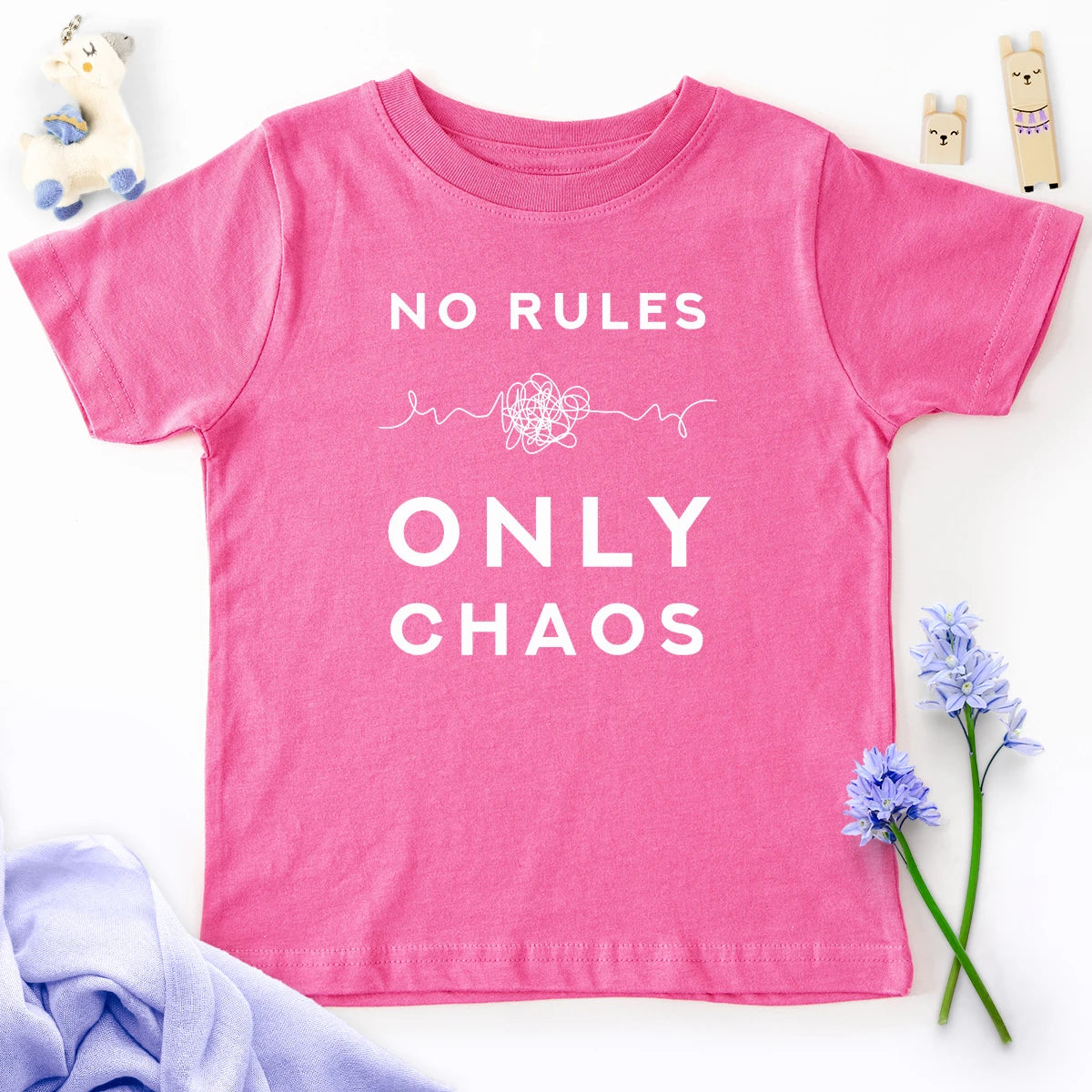 No Rules - Only Chaos Kids Tee