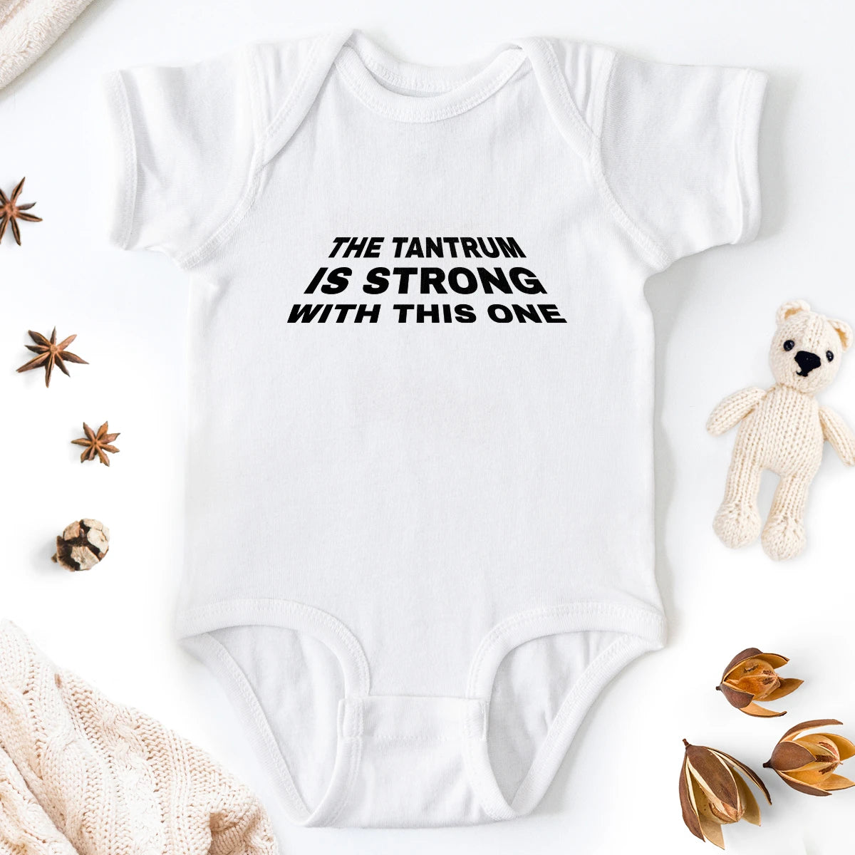 The Tantrum Is Strong With This One Baby Bodysuit