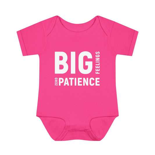 Big Feelings Zero Patience Baby Bodysuit