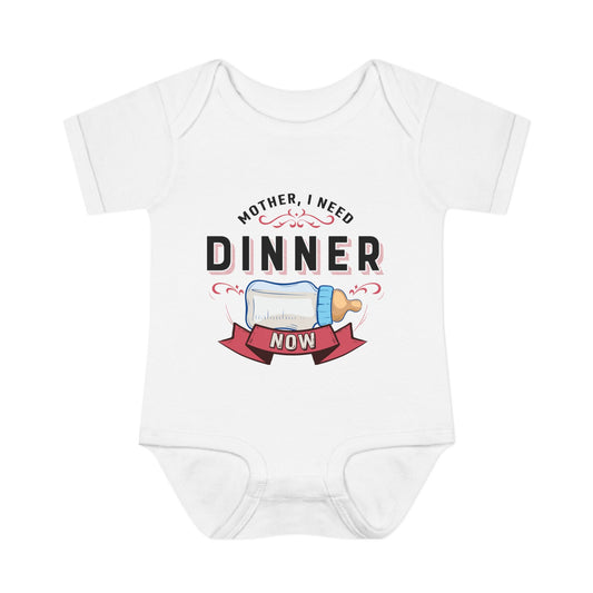 I Need Dinner Baby Bodysuit