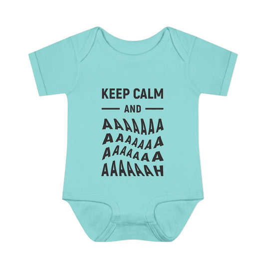 Keep Calm and Aaa... Baby Bodysuit