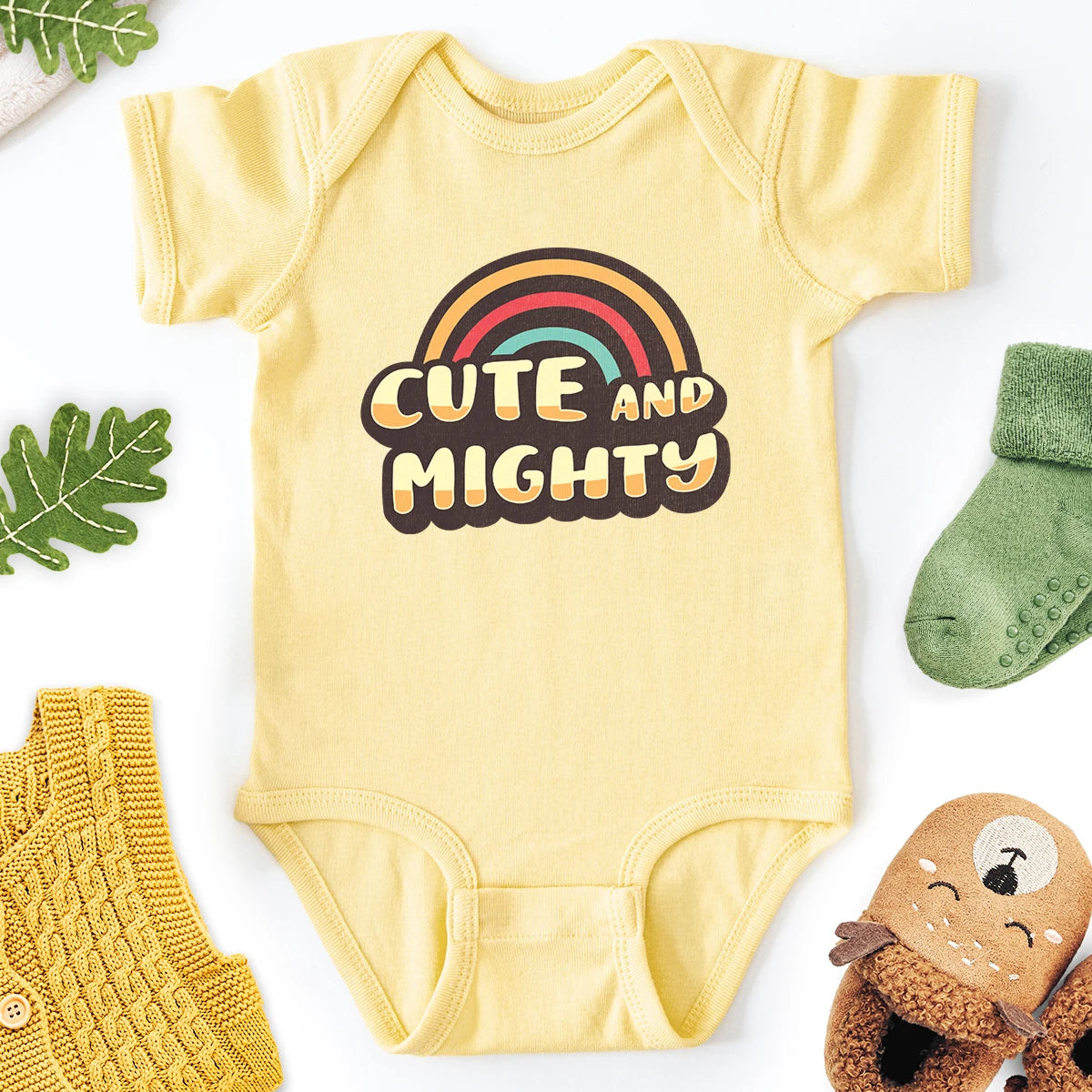 Cute and Mighty Baby Bodysuit