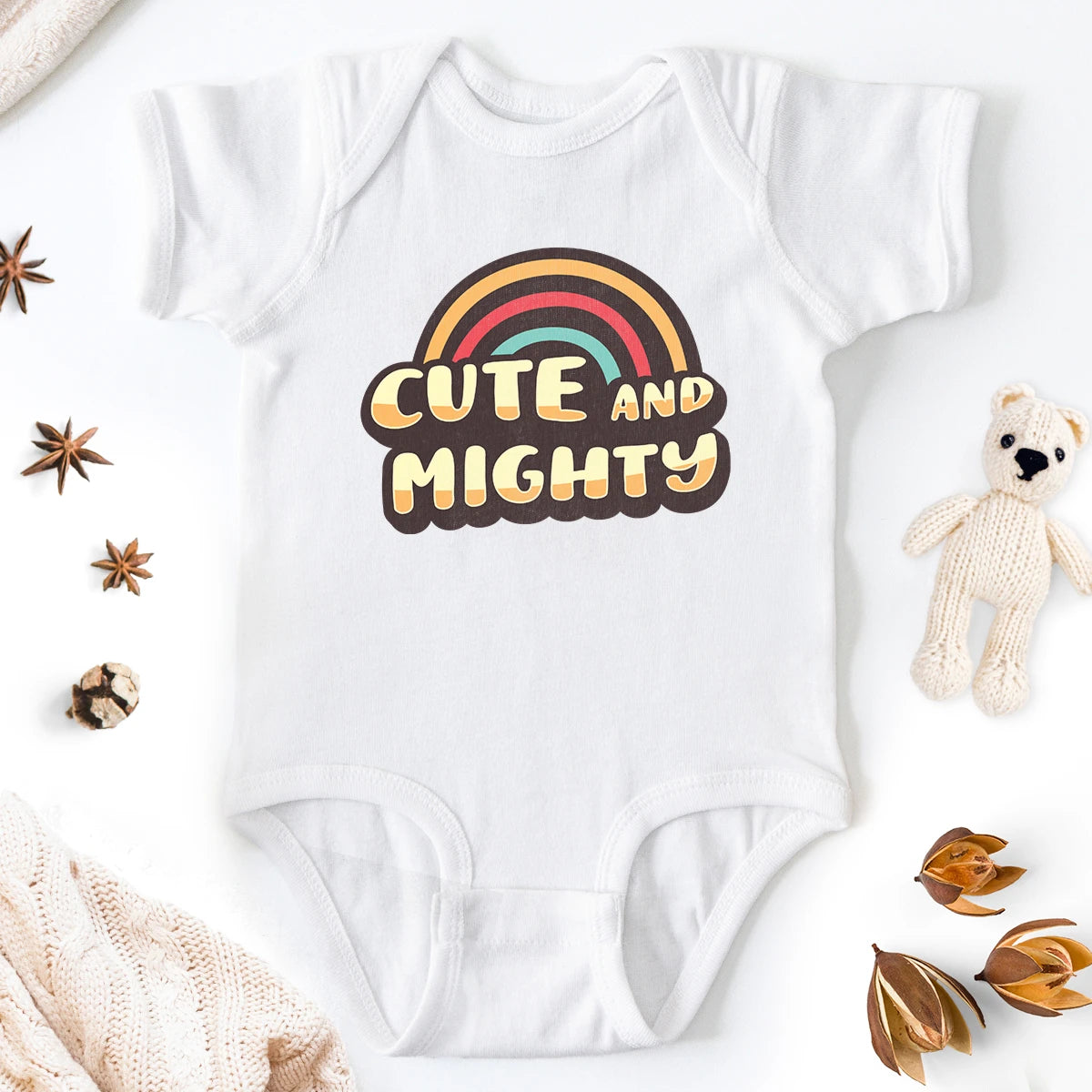 Cute and Mighty Baby Bodysuit