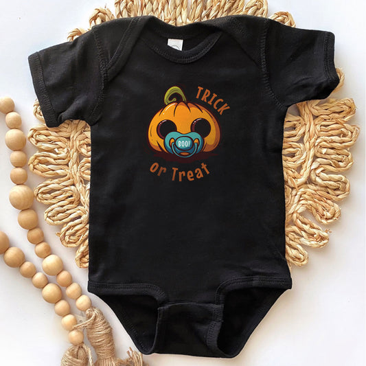 Cute Baby Jack-o'-lantern Halloween Onesie - Color Print