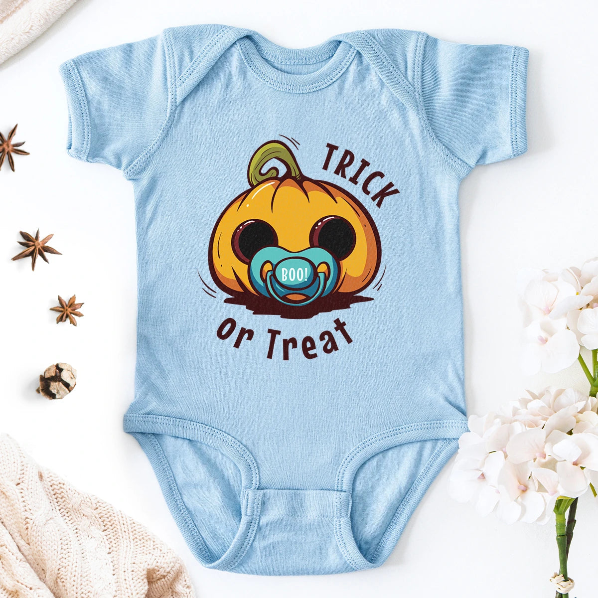 Cute Baby Jack O'Lantern Baby Bodysuit