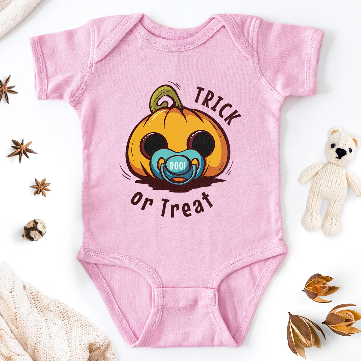 Cute Baby Jack O'Lantern Baby Bodysuit