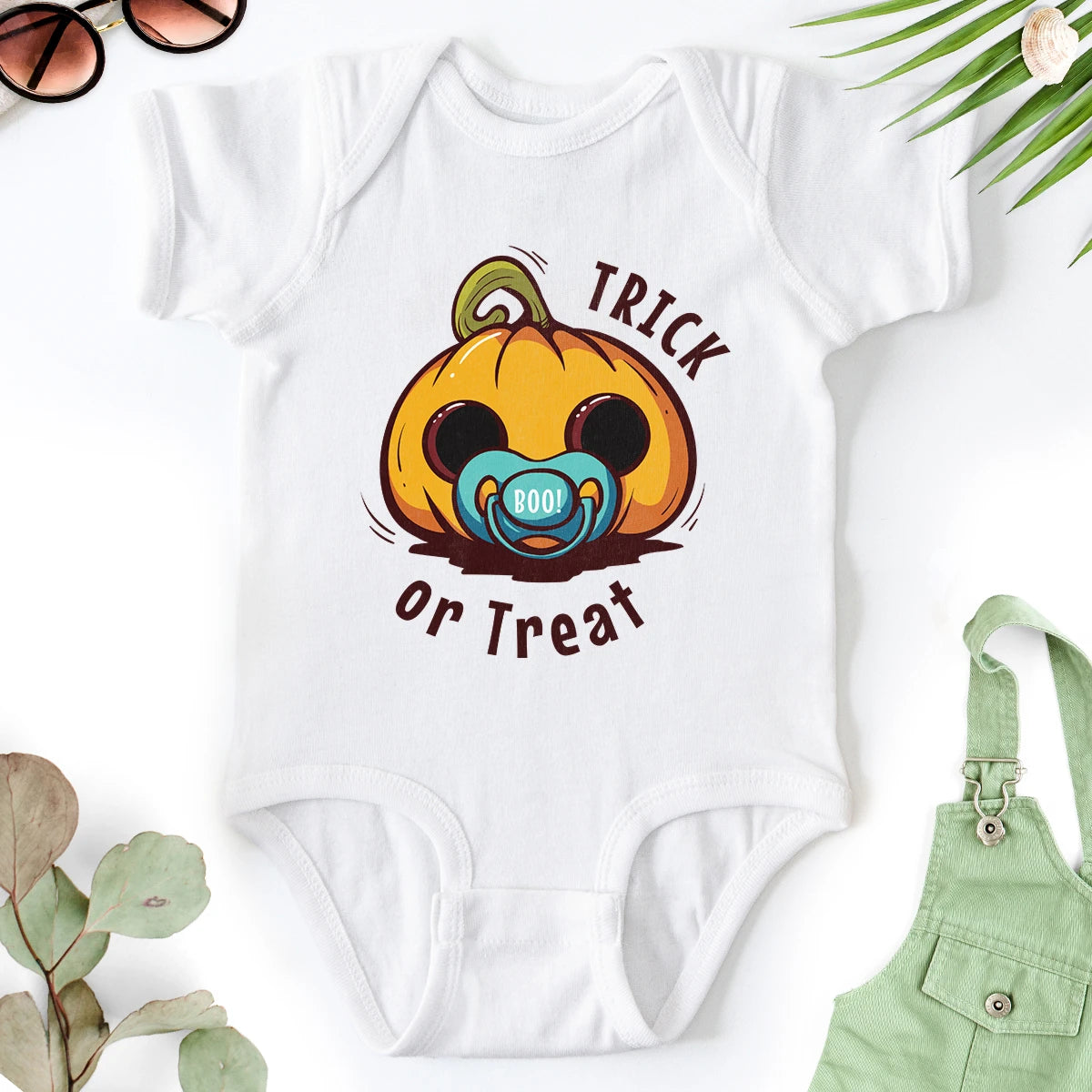 Cute Baby Jack O'Lantern Baby Bodysuit