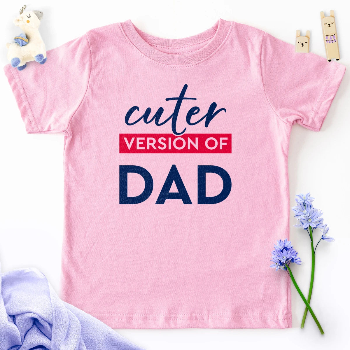 Cuter Version of Dad Kids Tee