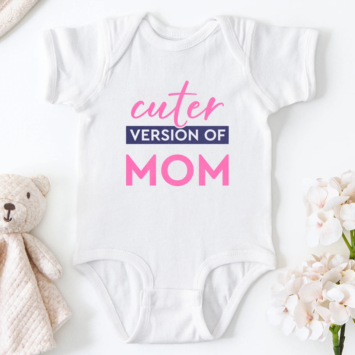 Cuter Version of Mom Baby Bodysuit