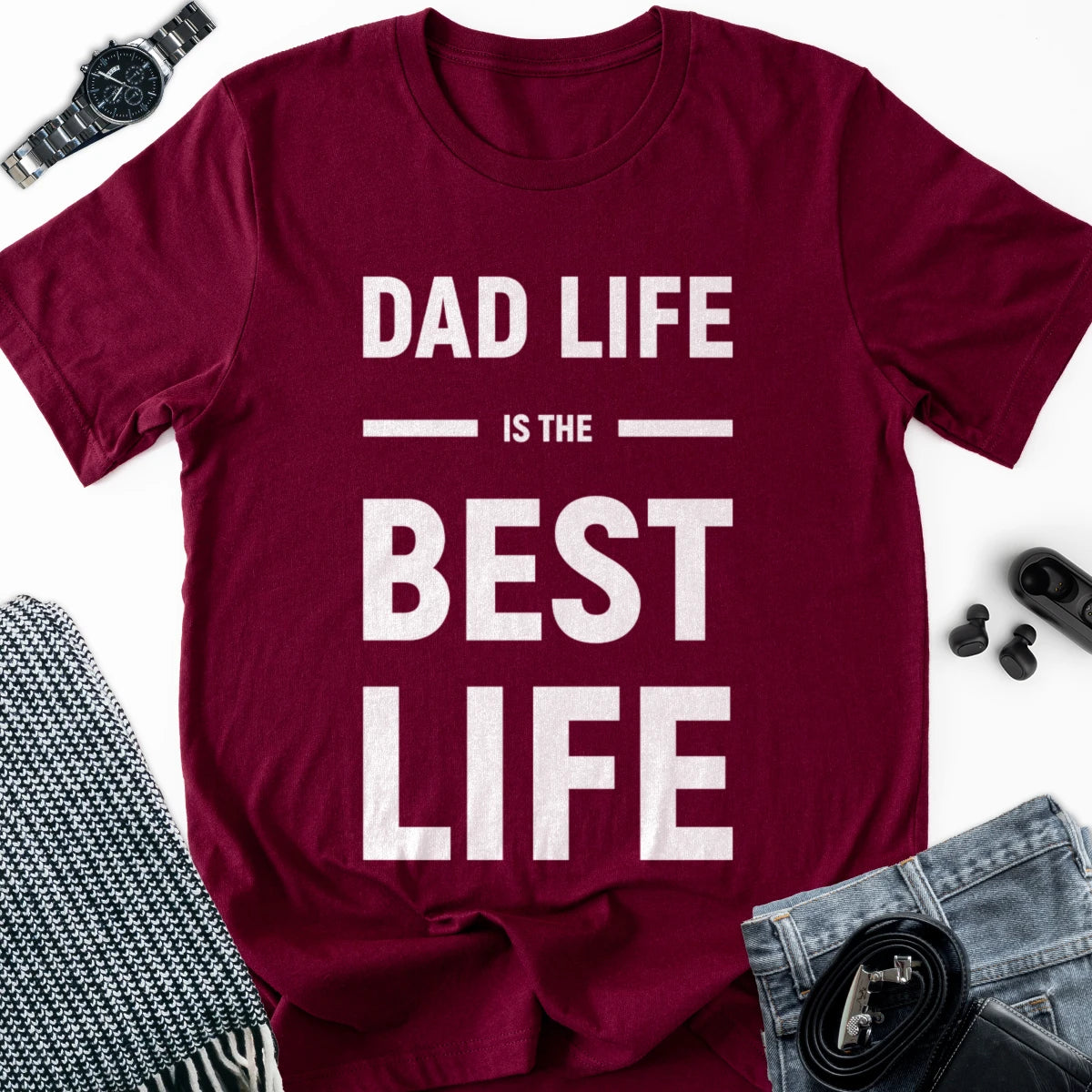 Dad Life Is Best Life Adult Tee