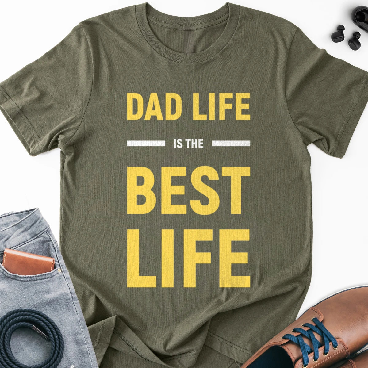Dad Life Is Best Life Adult Tee