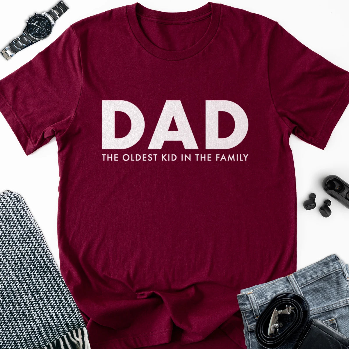 DAD - The Oldest Kid in the Family Adult Tee
