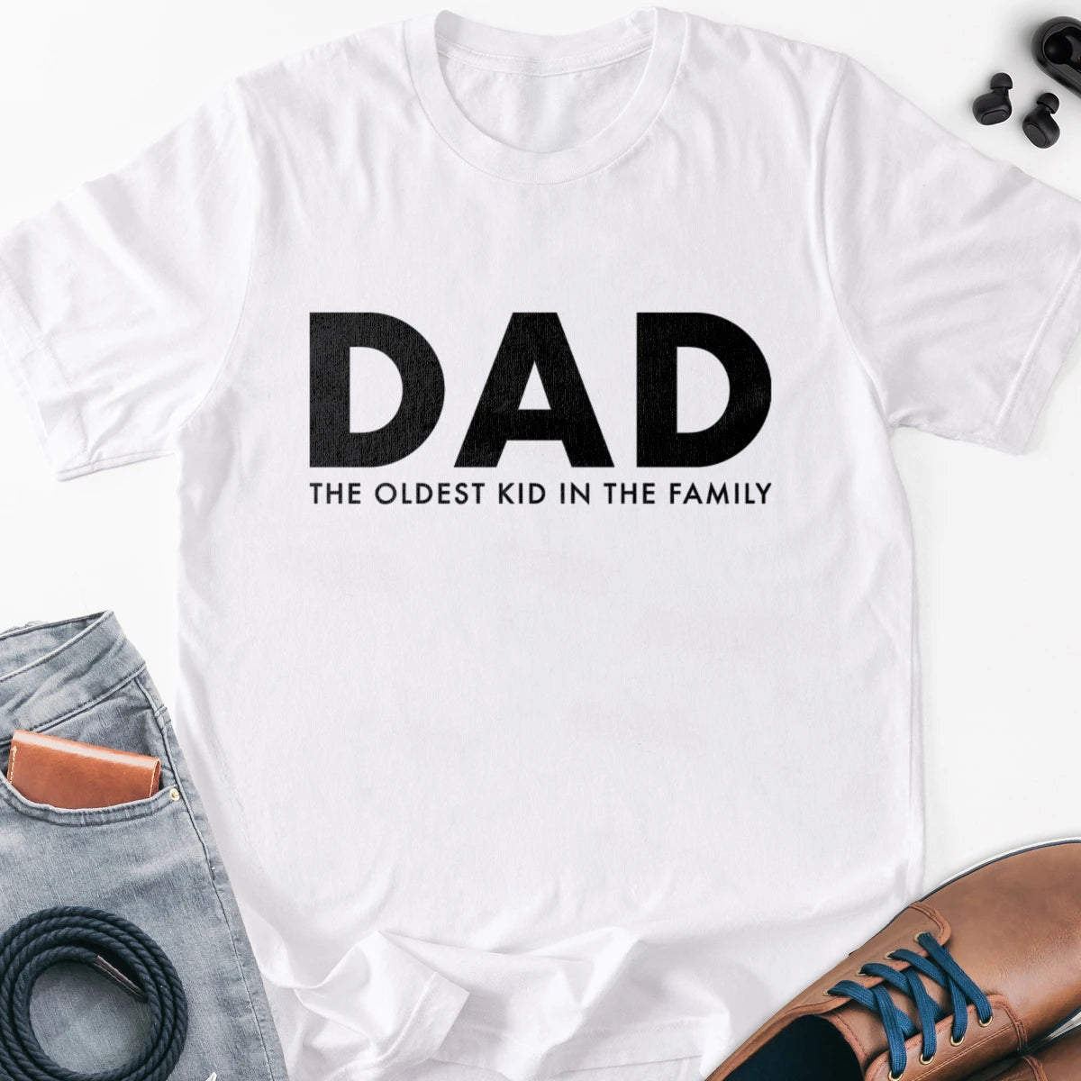 DAD - The Oldest Kid in the Family Adult Tee