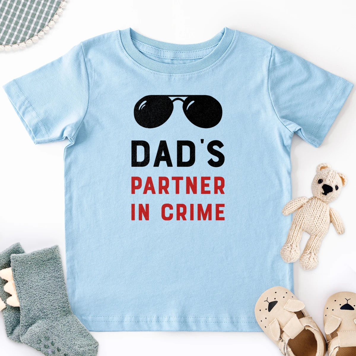Dad's Partner In Crime Kids Tee