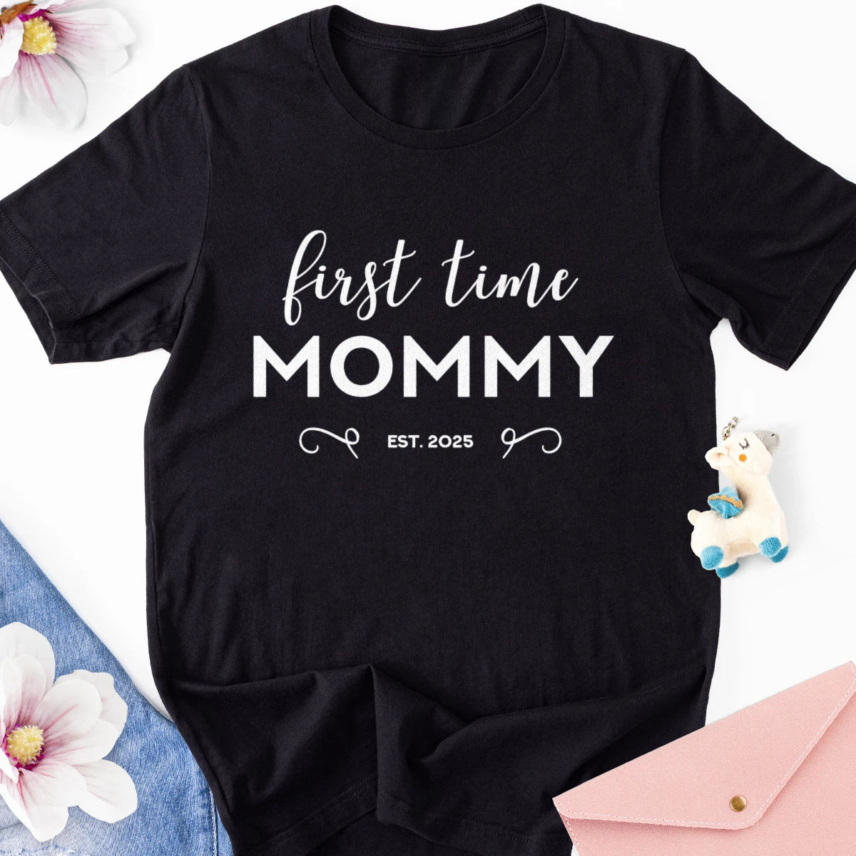 First Time Mommy Adult Tee
