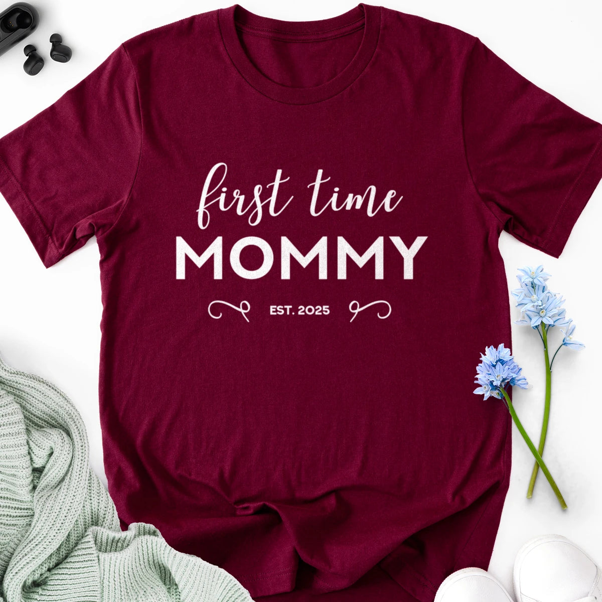 First Time Mommy Adult Tee