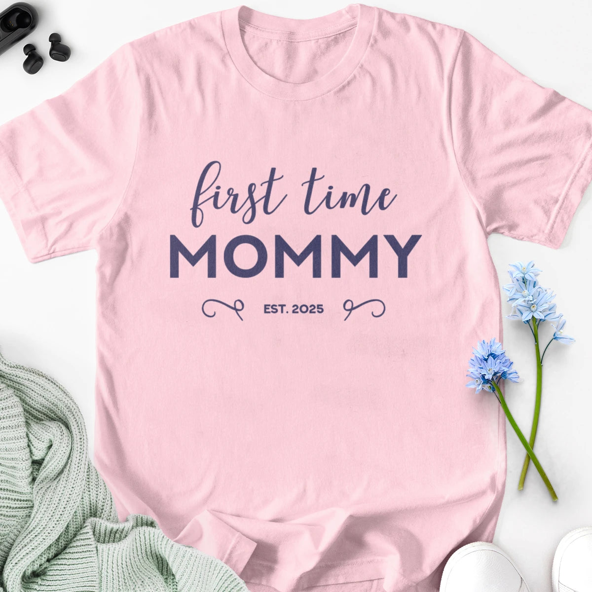 First Time Mommy Adult Tee