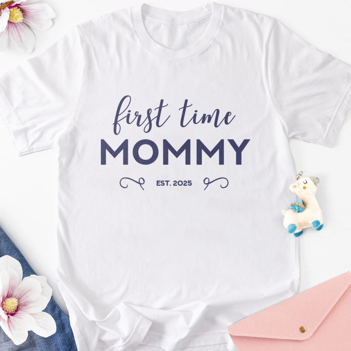 First Time Mommy Adult Tee