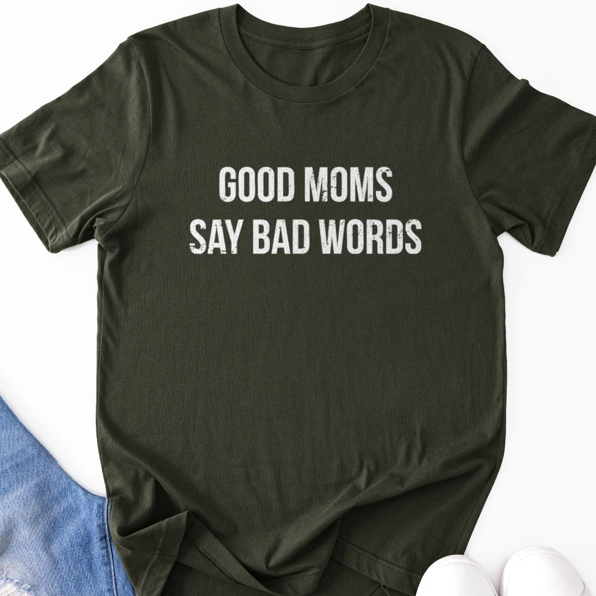 Good Moms Say Bad Words V1 Adult Tee