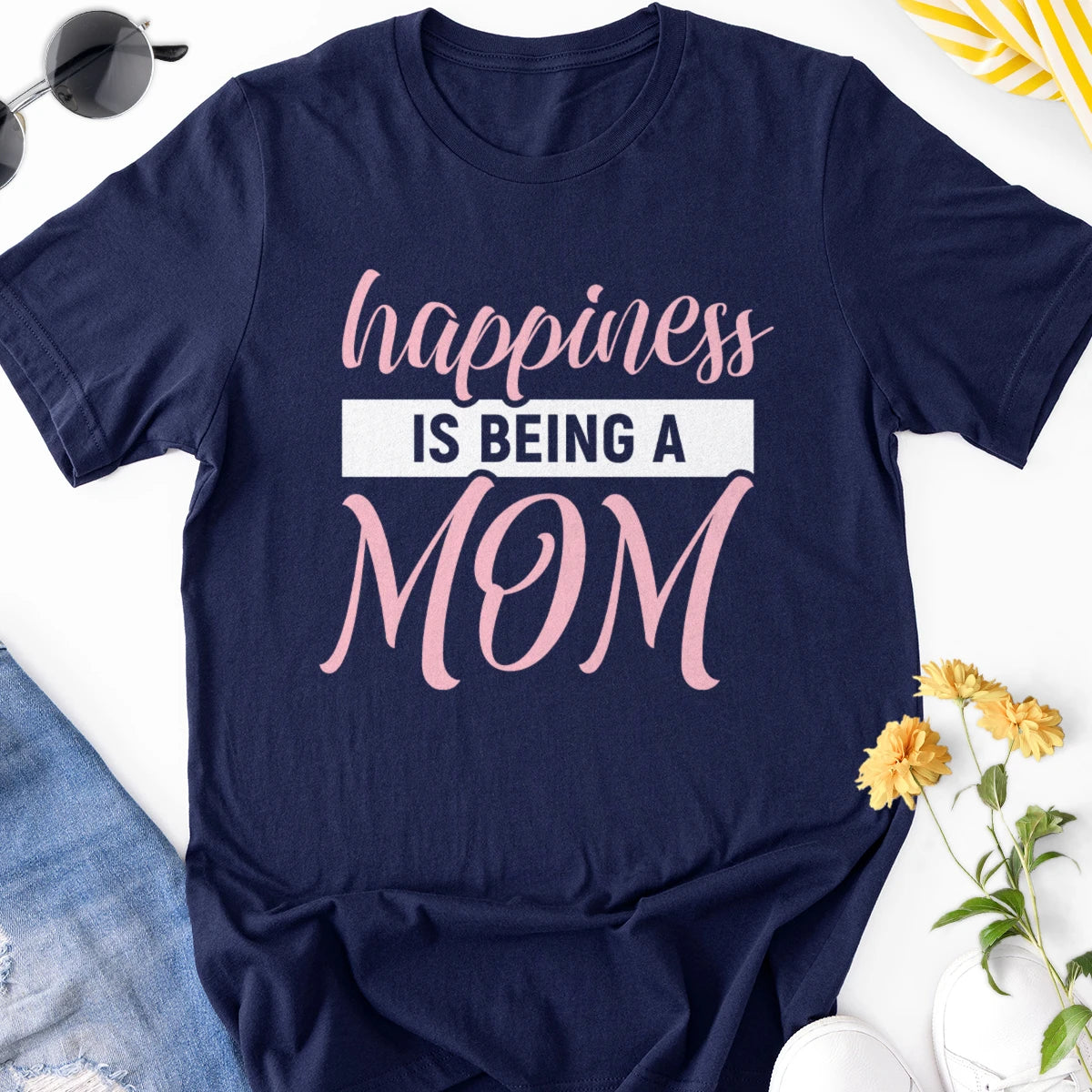 Happiness Is Being a Mom Adult Tee
