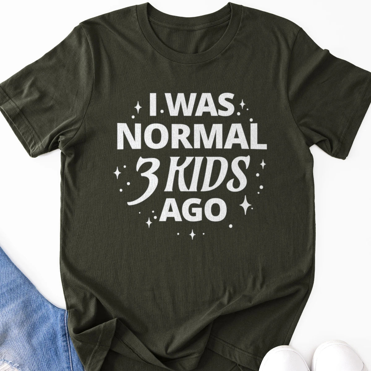 I Was Normal 3 Kids Ago Adult Tee