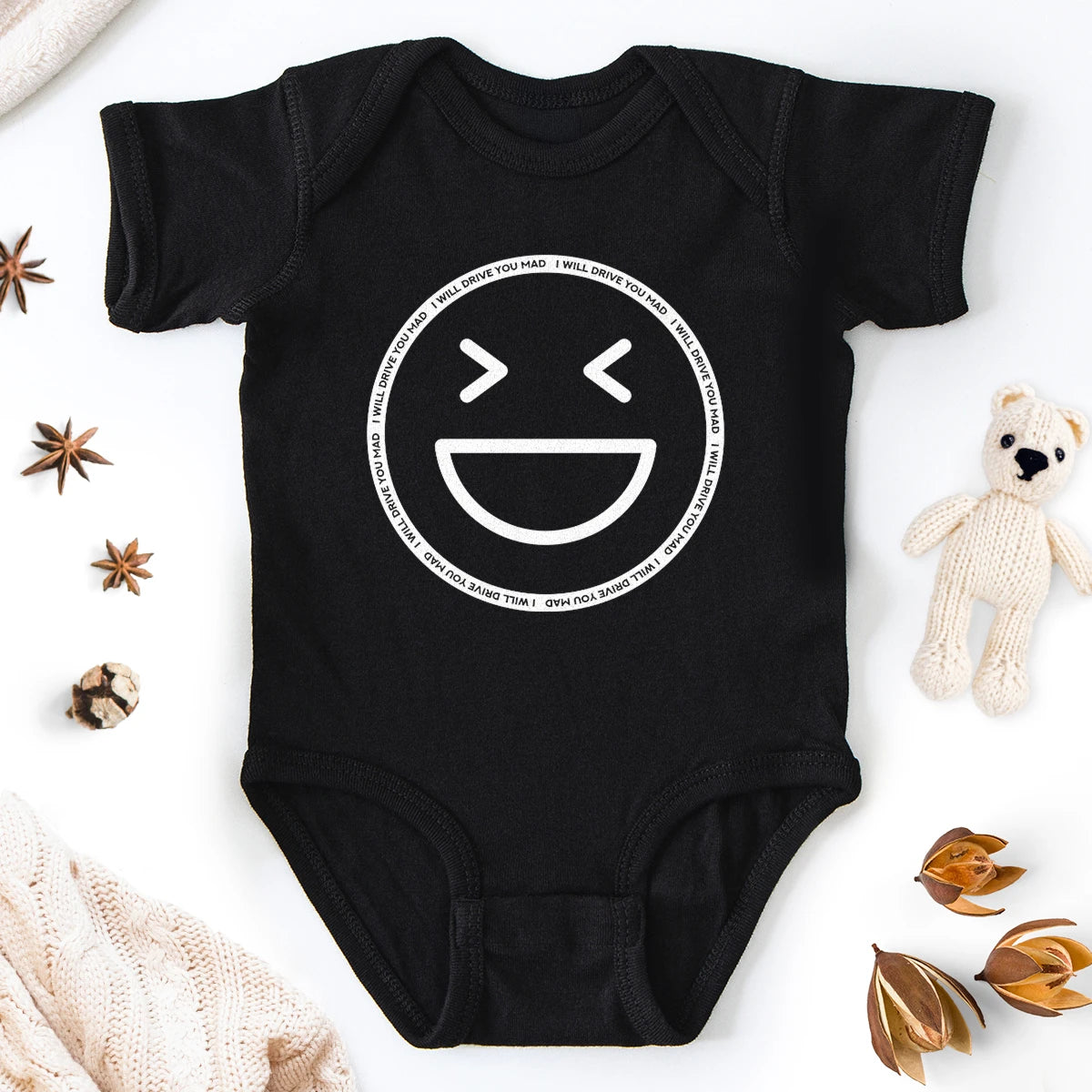 I Will Drive You Mad Baby Bodysuit
