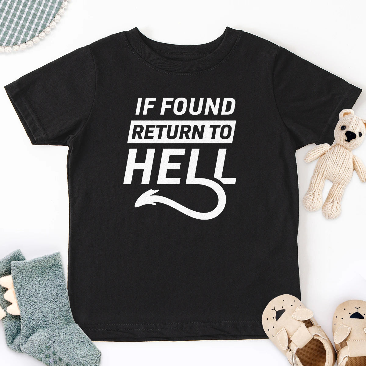 If Found Return to Hell Kids Tee