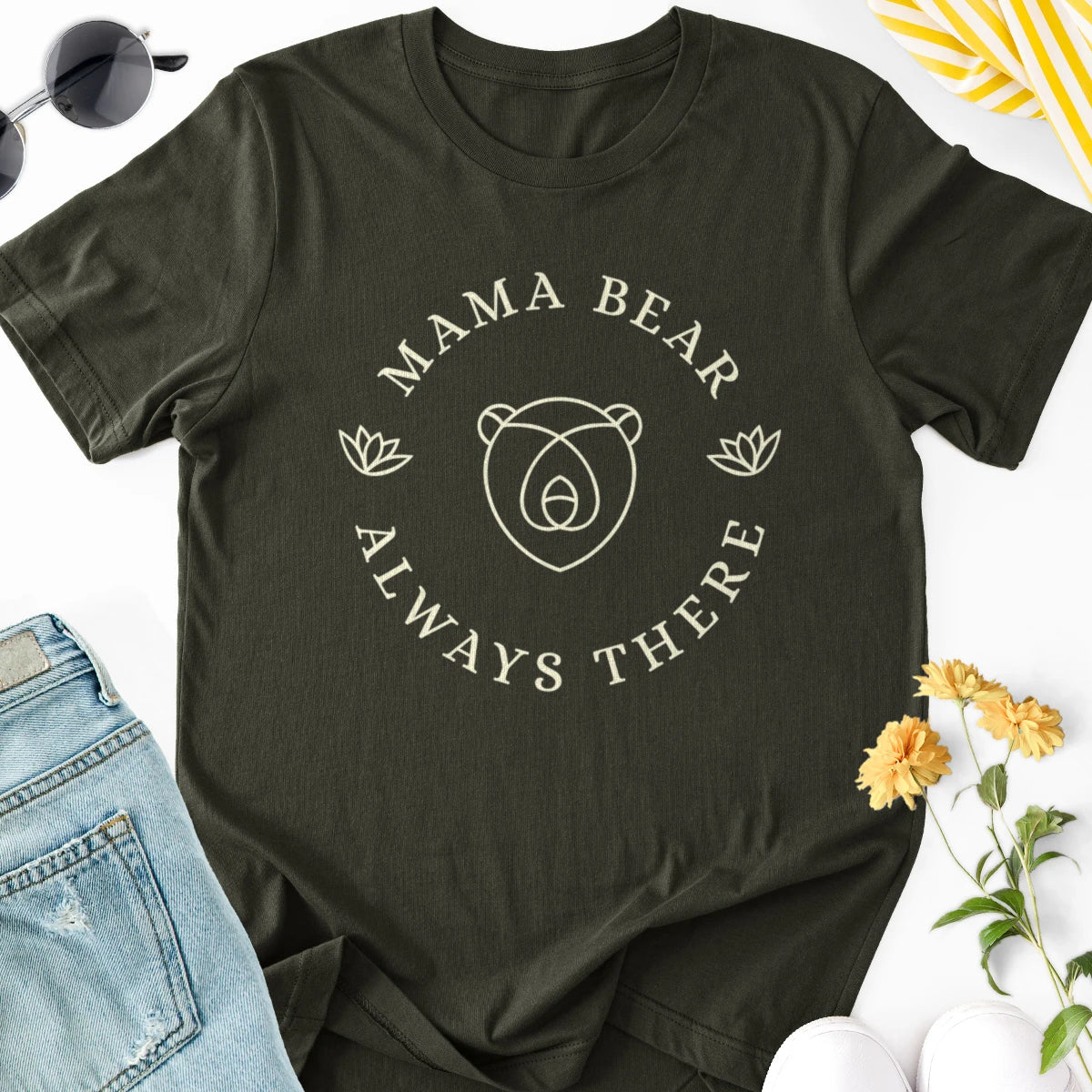 Mama Bear Always There Adult Tee