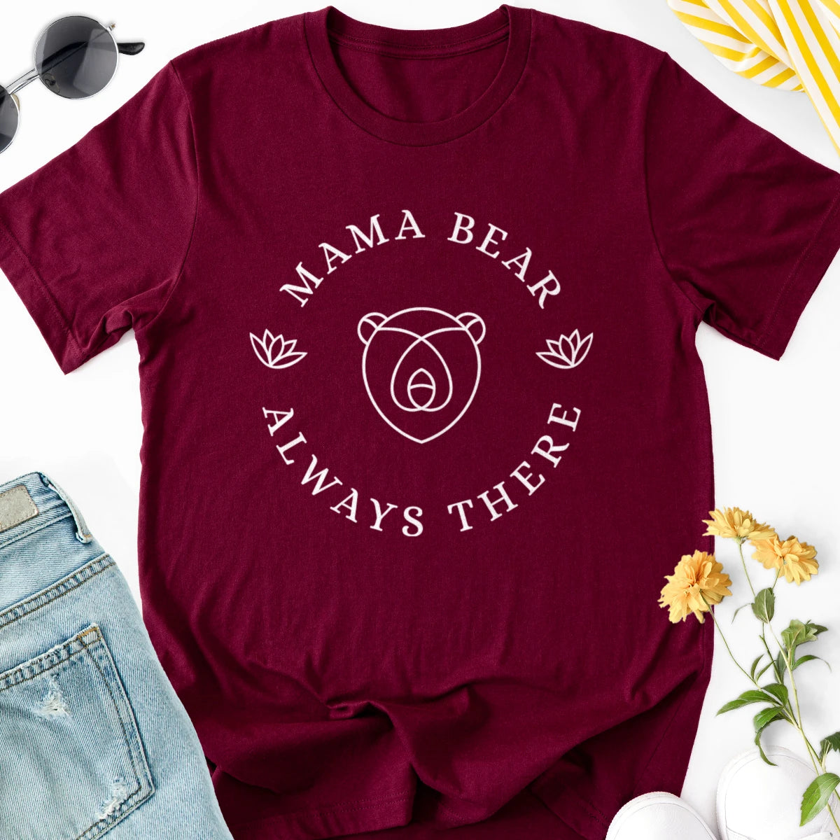 Mama Bear Always There Adult Tee