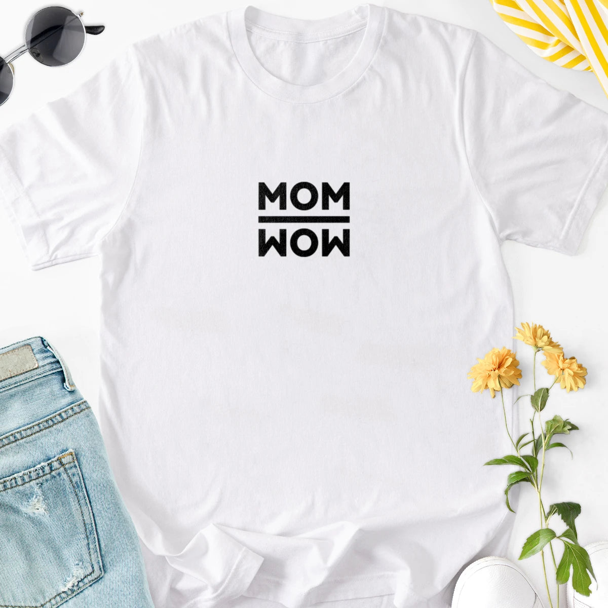 Mom - Wow Adult Tee